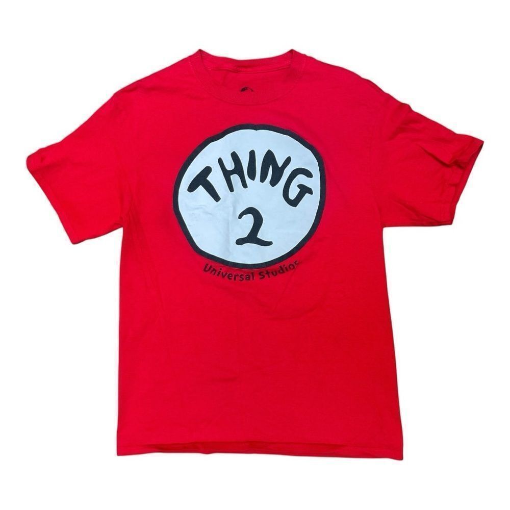 Universal Studio Thing 2 Red Graphic Tee Size M